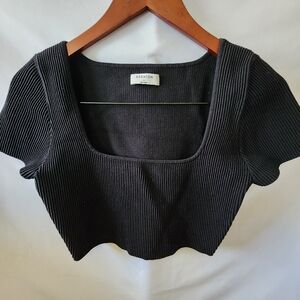 Babaton Ribbed Crop Top. Size Large.